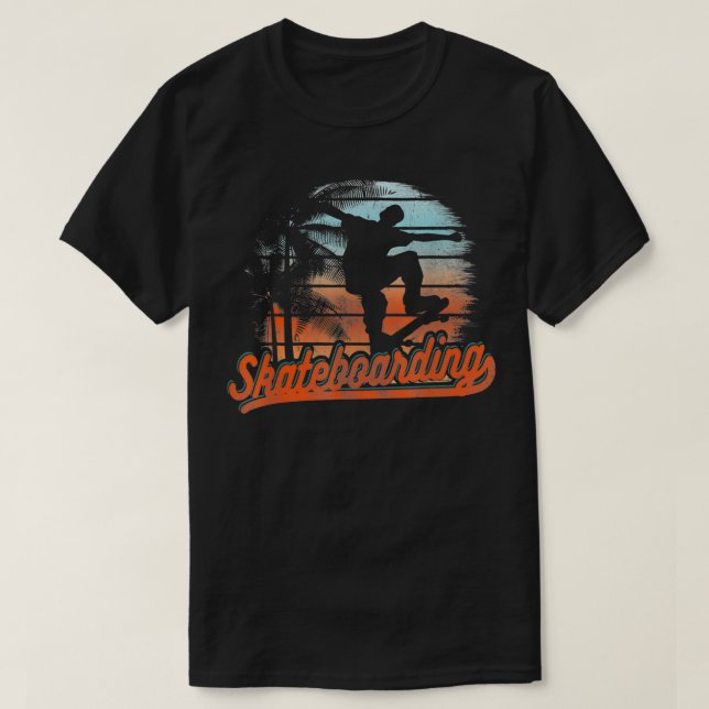 Camiseta Diseño de skateboard para patinadores reales (Diseño del anverso)