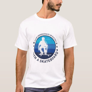 Camiseta Diseño de skateboard para un patinador
