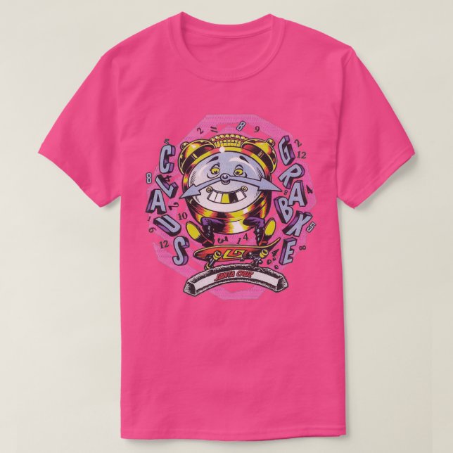 Camiseta Diseño de skateboard retro Claus Grabke (Diseño del anverso)