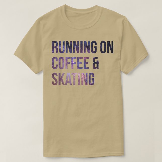 Camiseta Diseño de Skateboarding en Café y Patinaje (Diseño del anverso)