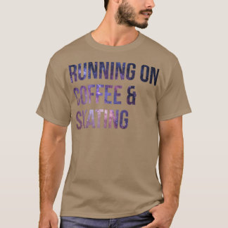 Camiseta Diseño de Skateboarding en Café y Patinaje