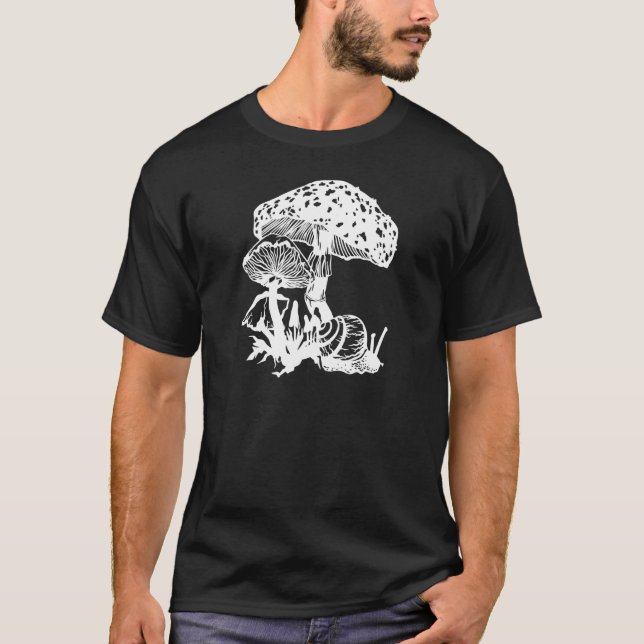 Camiseta Diseño De Snacks De Hongos Para Mujeres Hombres Hi (Anverso)