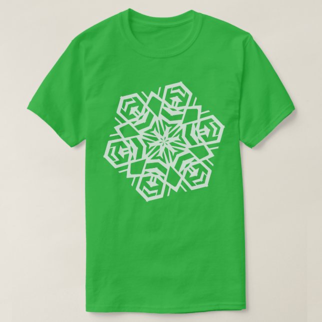 Camiseta Diseño de Snowflake de papel no 1 (Diseño del anverso)