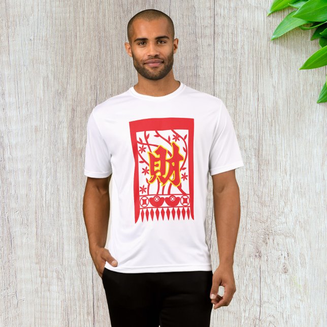 Camiseta Diseño de sobres rojo chino con símbolo de prosper (Subido por el creador)