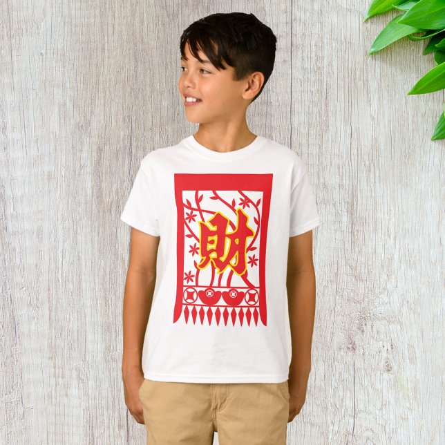 Camiseta Diseño de sobres rojo chino con símbolo de prosper (Subido por el creador)