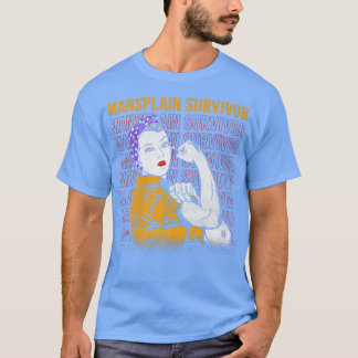 Camiseta Diseño De Sobrevivientes De Mansín Para Feministas