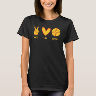 Camiseta Diseño De Softball Agradable Para Mujeres Chicas J