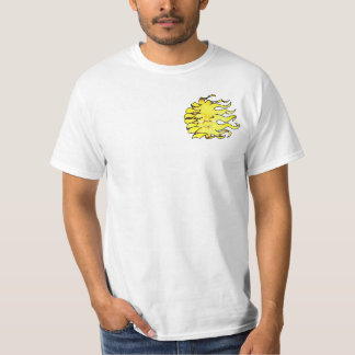Camiseta diseño de sol de tatuajes personalizados