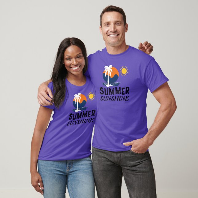 Camiseta Diseño de sol de verano (Unisexo)