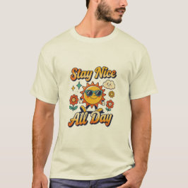 Camiseta Diseño de sol todo el día agradable