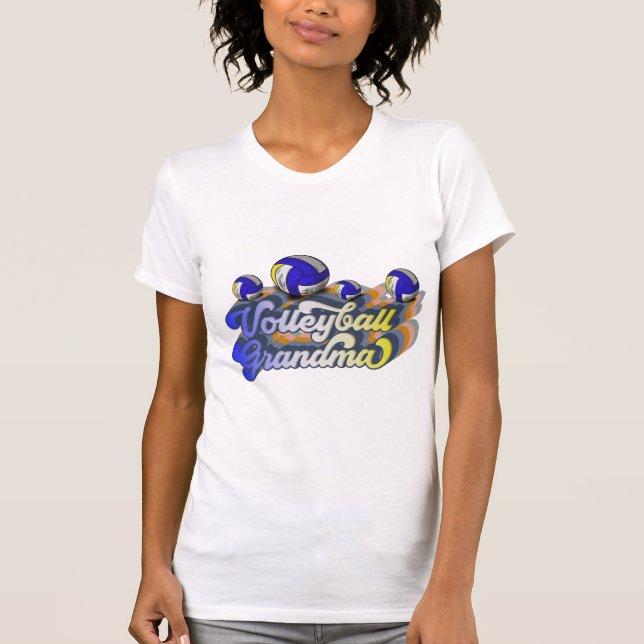 Camiseta Diseño de sublimación de las nietas de voleibol re (Anverso)
