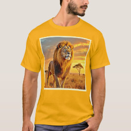 Camiseta Diseño de Sunset de Lion King Savanna