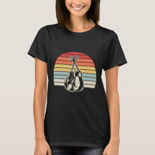 Camiseta Diseño de Sunset para Guantes de Boxeo Retro 1