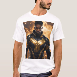 Camiseta Diseño de superhéroes de escalas flameadas