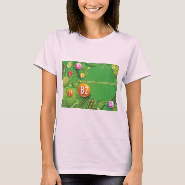Camiseta Diseño de suplementos nutricionales de Bio (Anverso)
