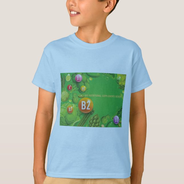 Camiseta Diseño de suplementos nutricionales de Bio (Anverso)