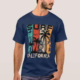 Camiseta Diseño de surf de verano de la playa de California