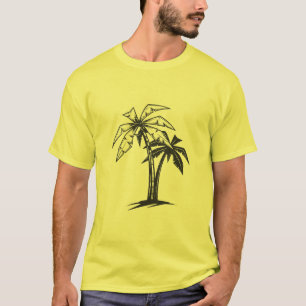 Camiseta Diseño de Surf Vintage de Palmeras