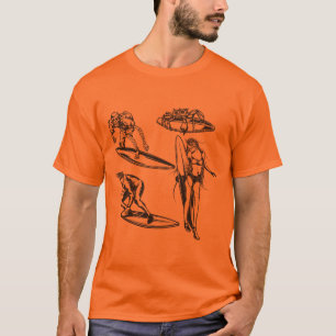 Camiseta Diseño de surf vintage para surfistas