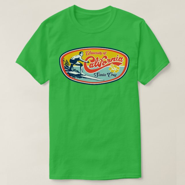 Camiseta Diseño de surfista clásico UCSC (Diseño del anverso)