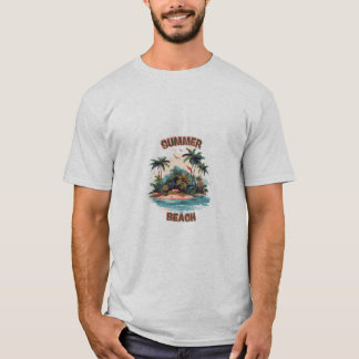 Camiseta Diseño de surfista esqueleto Super Summer Good