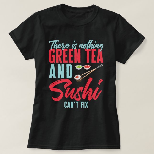 Camiseta Diseño de sushi para la comida japonesa Wasabi Lov (Diseño del anverso)