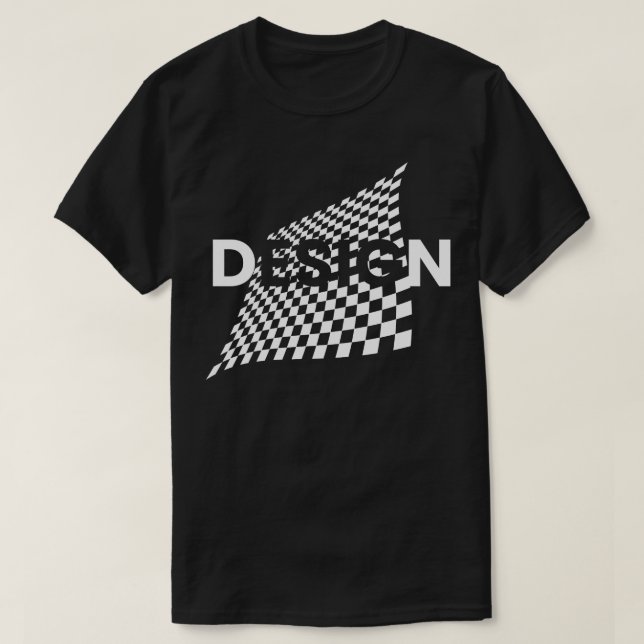 Camiseta Diseño de tablero de ajedrez (Diseño del anverso)