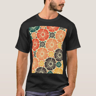 Camiseta Diseño de tapiz Art Nouveau Retro.