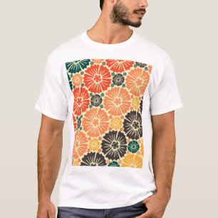 Camiseta Diseño de tapiz Art Nouveau Retro.