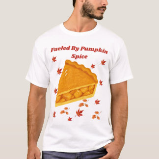 Camiseta Diseño de Tarta de Otoño con Especias de Calabaza
