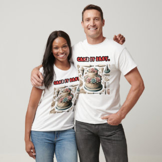Camiseta Diseño de tarta Fácil