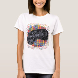 Camiseta Diseño de Tartán de Terrier Escocés