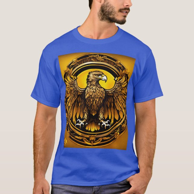 Camiseta Diseño de tatuaje de águila feroz - Poder y protec (Anverso)
