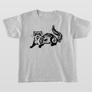 Camiseta Diseño de tatuaje de ferret tribal
