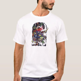 Camiseta Diseño de tatuaje de Oni y Maple