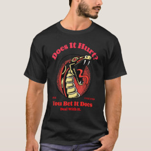 Camiseta Diseño de tatuaje gótico de serpiente de bajo peso