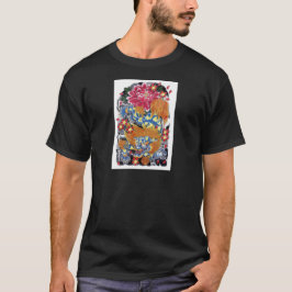 Camiseta Diseño de tatuaje japonés Foo & Sakura