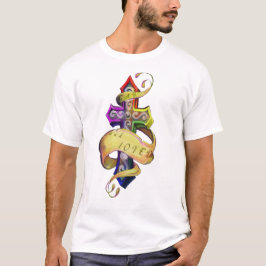 Camiseta diseño de tatuaje retro cruz y mariposa -amor gay