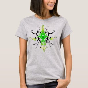 Camiseta Diseño de tatuaje tribal de máscara abstracta - ve