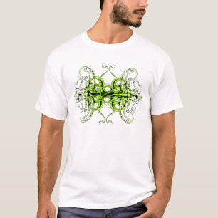 Camiseta Diseño de tatuaje tribal Personalizado verde