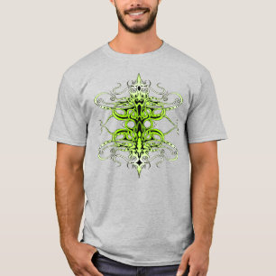 Camiseta Diseño de tatuaje tribal Personalizado verde