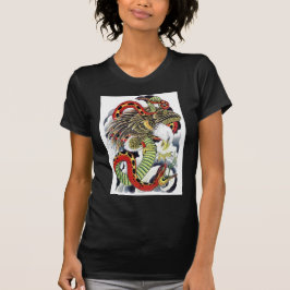Camiseta Diseño de tatuajes de águila y serpiente
