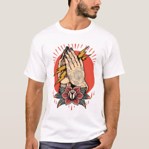 Camiseta Diseño de tatuajes de estilo antiguo de Thunder ca