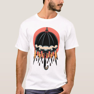 Camiseta Diseño de tatuajes de tormenta de truenos en para