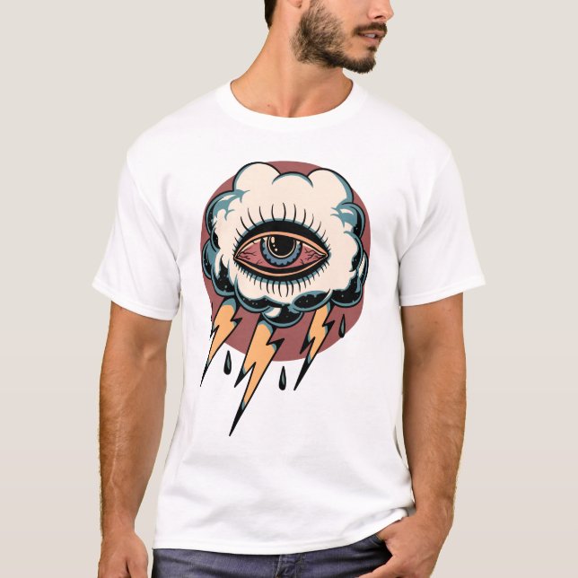 Camiseta Diseño de tatuajes de tornillos de aliento de béis (Anverso)