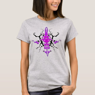 Camiseta Diseño de tatuajes tribales de mascarilla abstract