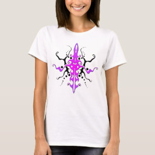 Camiseta Diseño de tatuajes tribales de mascarilla abstract