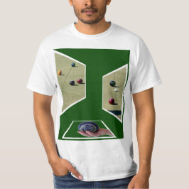 Camiseta Diseño de tazones de jardín dimensionales,