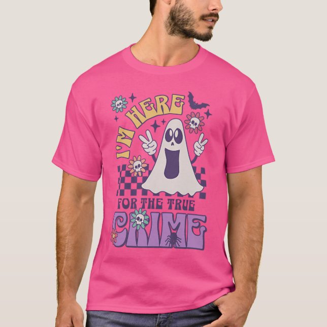 Camiseta Diseño de té fantasma para crímenes reales - estil (Anverso)