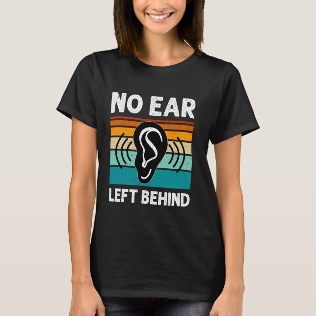 Camiseta Diseño de Técnico de Audiología AuD para Audiólogo (Anverso)